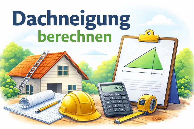 Dachneigung berechnen